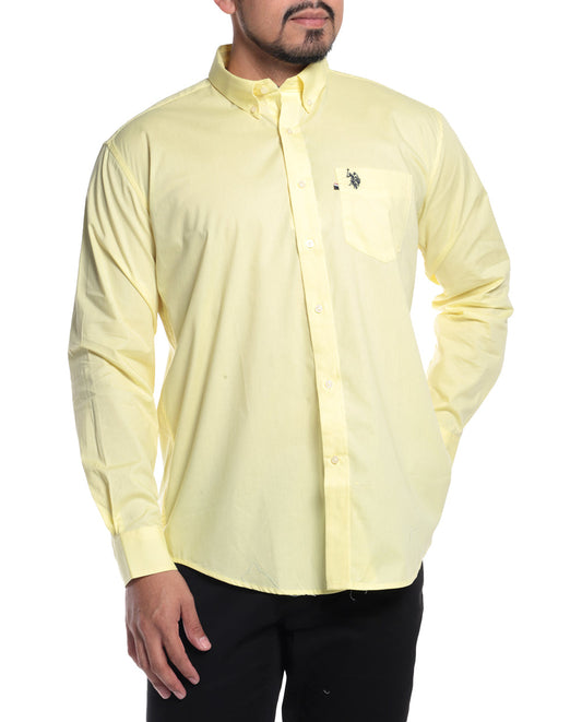 Camisa manga larga formal Amarilla