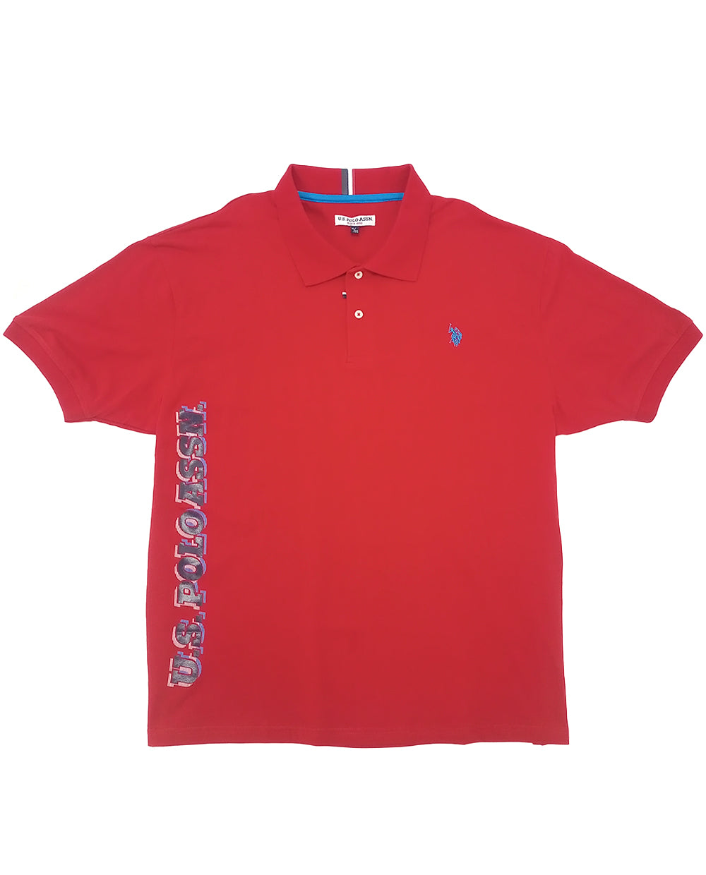 Polo Fashion con letras vertical tallas Plus